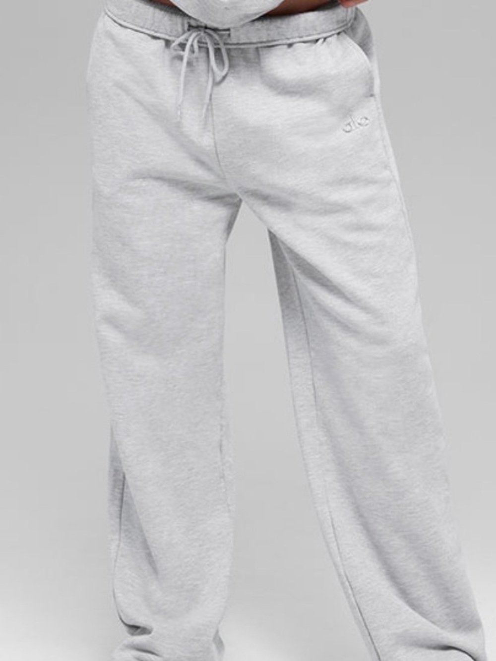 ALO Yoga Light Heather Gray Jogger Pants